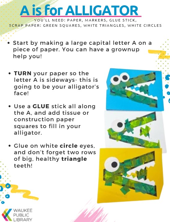 Instructions for paper alligator