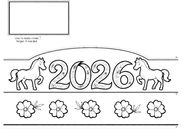 Paper template for headband