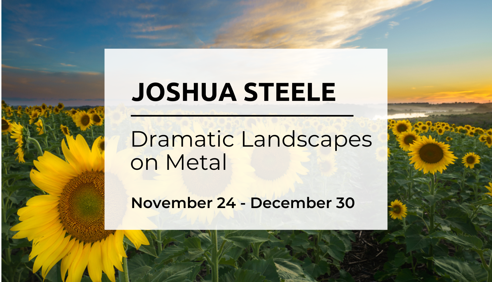 Joshua Steele "Dramatic Landscapes on Metal"