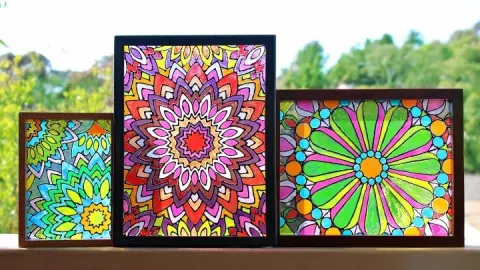 Tween Faux Stained Glass Art