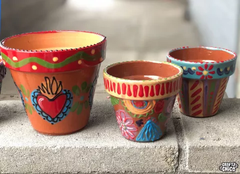 Teen Terracotta Pot Decorating and Planting