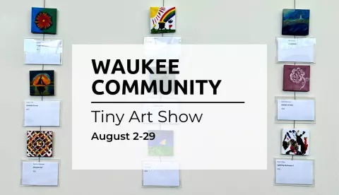 On Exhibit: Waukee Community Tiny Art Show
