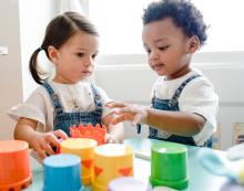 Image of toddlers playing.