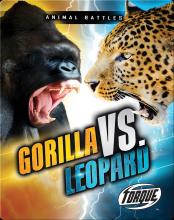 Image of Gorilla vs Leopard book cover.